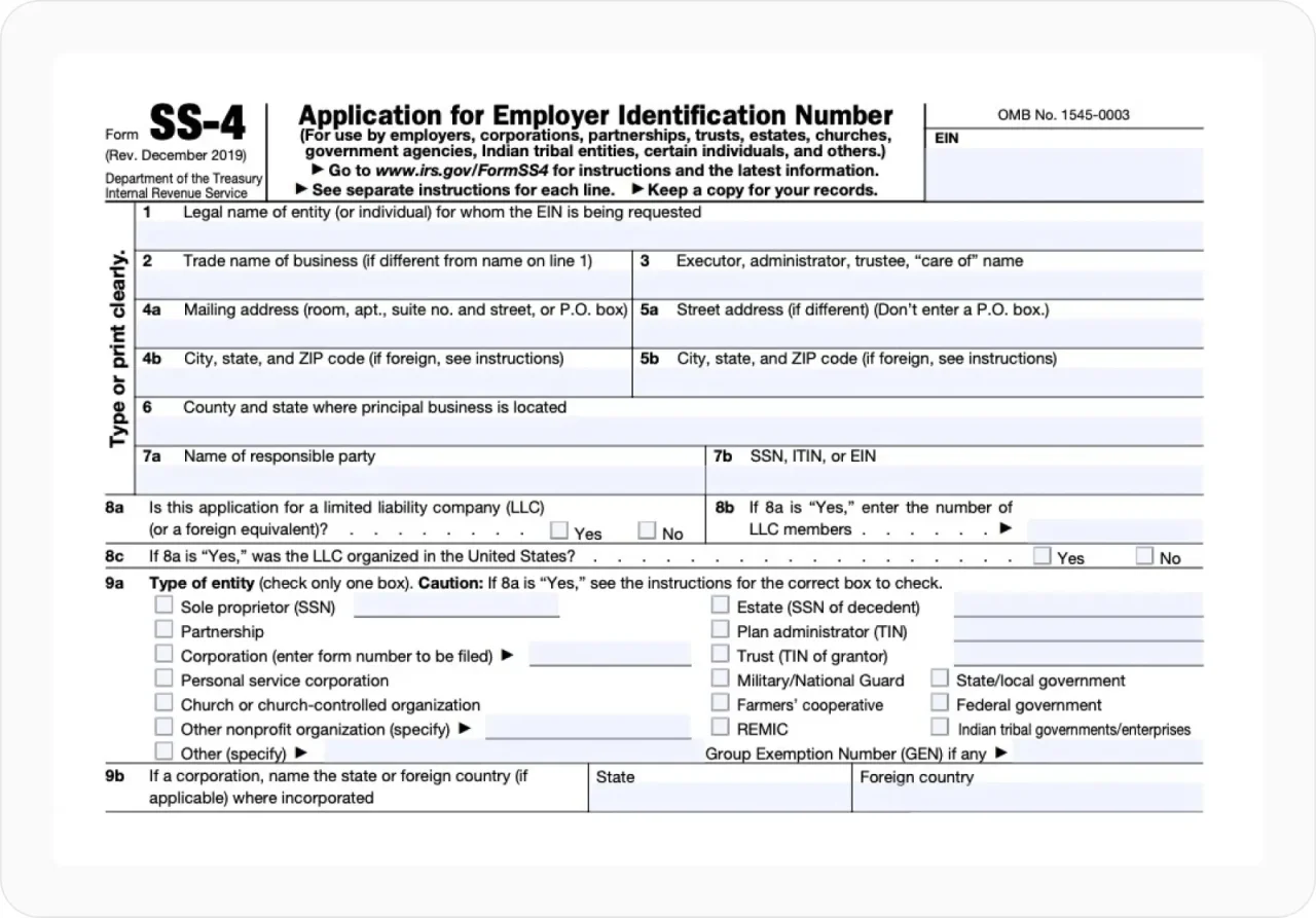 Form Ss 4 Instructions
