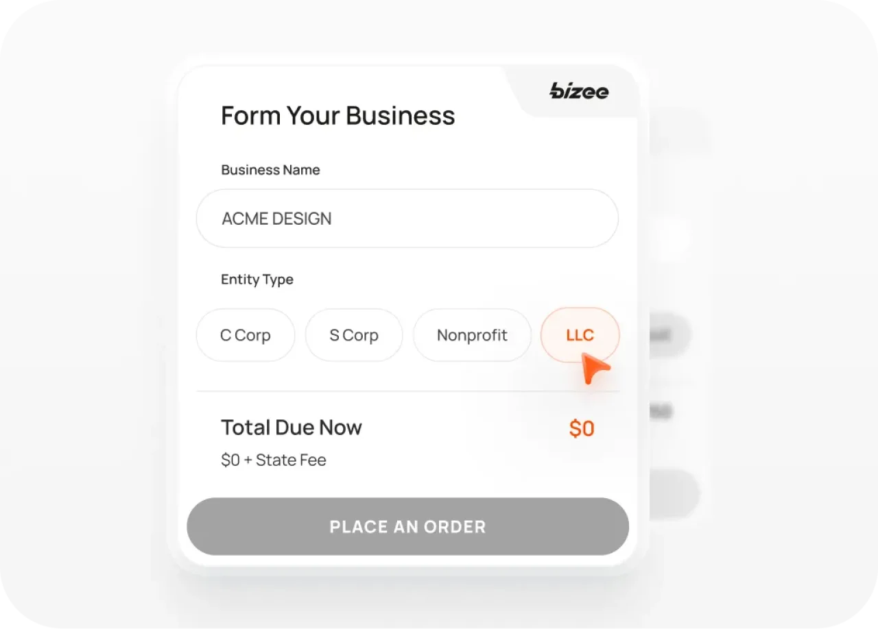 Form Your Business Hero Section Mobile