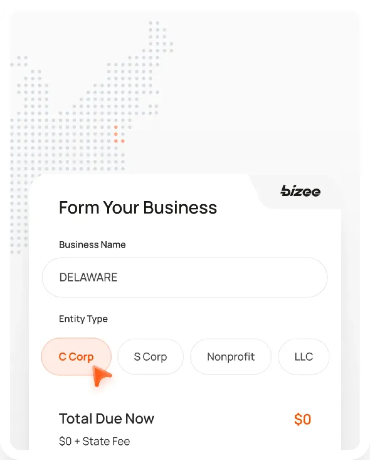 Delaware Corp Map Mobile