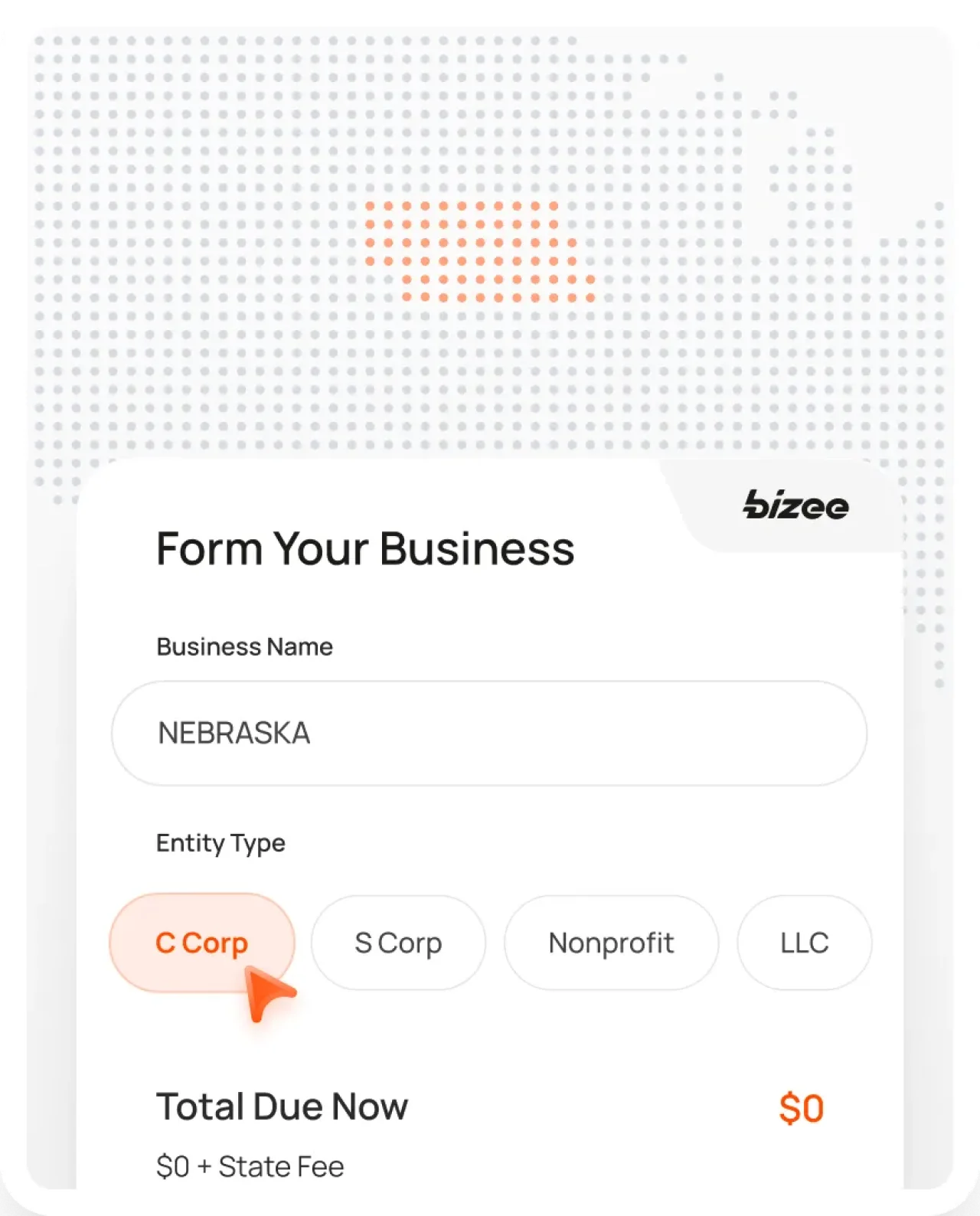 Nebraska Corp Map Mobile