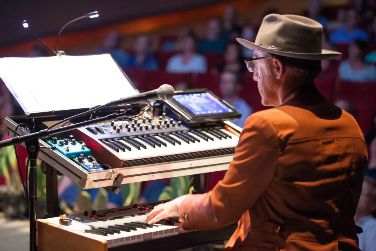 Justin Sherburn during his concert